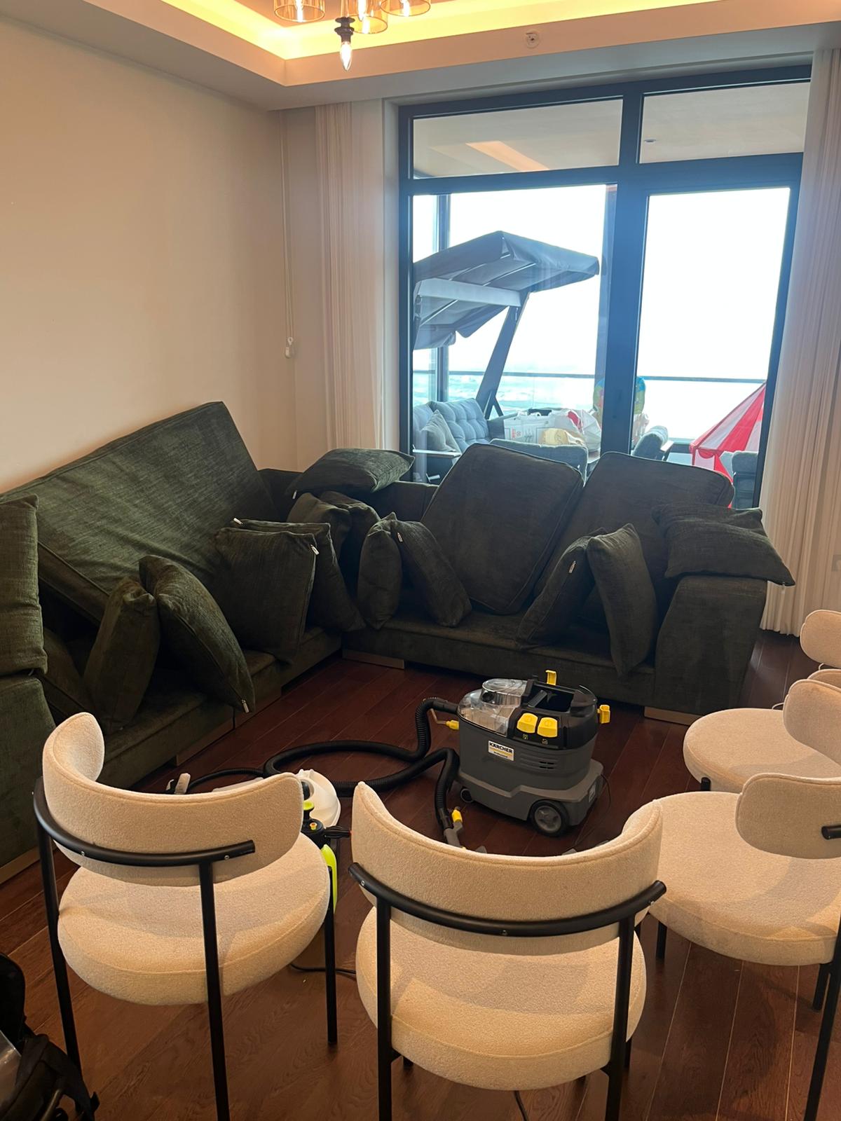 Bağlıca yerinde koltuk yıkama uygulaması